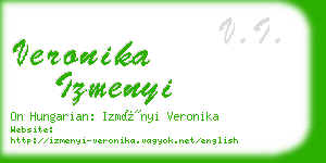 veronika izmenyi business card